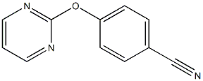 4-(2-pyrimidinyloxy)benzenecarbonitrile 化学構造式