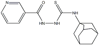 N1-(1-adamantyl)-2-(3-pyridylcarbonyl)hydrazine-1-carbothioamide Struktur