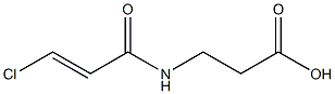 3-{[(2E)-3-chloroprop-2-enoyl]amino}propanoic acid Struktur