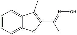 (1E)-1-(3-methyl-1-benzofuran-2-yl)ethanone oxime 化学構造式