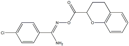 O1-(3,4-dihydro-2H-chromen-2-ylcarbonyl)-4-chlorobenzene-1-carbohydroximamide|