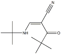 (Z)-3-(tert-butylamino)-2-(2,2-dimethylpropanoyl)-2-propenenitrile Structure