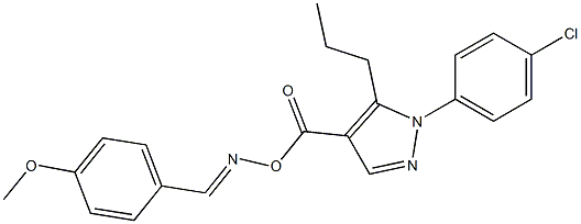  1-(4-chlorophenyl)-4-[({[(4-methoxyphenyl)methylene]amino}oxy)carbonyl]-5-propyl-1H-pyrazole
