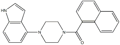 [4-(1H-indol-4-yl)piperazino](1-naphthyl)methanone