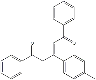 3-(4-methylphenyl)-1,5-diphenylpent-2-ene-1,5-dione Struktur