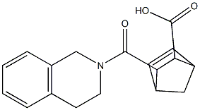3-[3,4-dihydro-2(1H)-isoquinolinylcarbonyl]bicyclo[2.2.1]hept-5-ene-2-carboxylic acid Structure