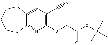 tert-butyl 2-[(3-cyano-6,7,8,9-tetrahydro-5H-cyclohepta[b]pyridin-2-yl)sulfanyl]acetate