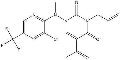 5-acetyl-3-allyl-1-[[3-chloro-5-(trifluoromethyl)-2-pyridinyl](methyl)amino]-2,4(1H,3H)-pyrimidinedione|