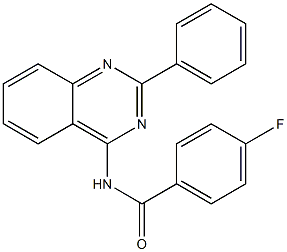 4-fluoro-N-(2-phenyl-4-quinazolinyl)benzenecarboxamide