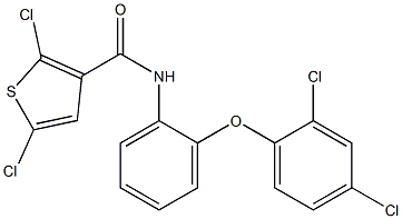 N3-[2-(2,4-dichlorophenoxy)phenyl]-2,5-dichlorothiophene-3-carboxamide Structure