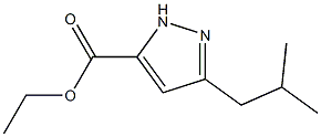 ethyl 3-isobutyl-1H-pyrazole-5-carboxylate Struktur