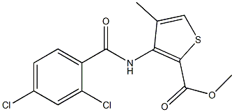 methyl 3-[(2,4-dichlorobenzoyl)amino]-4-methyl-2-thiophenecarboxylate