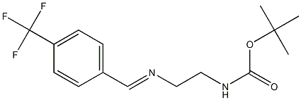 tert-butyl N-(2-{[4-(trifluoromethyl)benzylidene]amino}ethyl)carbamate Structure