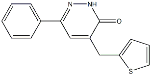 6-phenyl-4-(2-thienylmethyl)-2,3-dihydropyridazin-3-one Structure