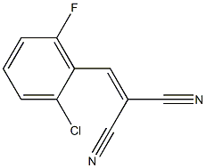 2-(2-chloro-6-fluorobenzylidene)malononitrile Structure