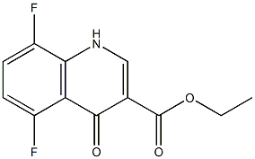 ethyl 5,8-difluoro-4-oxo-1,4-dihydroquinoline-3-carboxylate Struktur