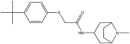 2-{[4-(tert-butyl)phenyl]thio}-N-(8-methyl-8-azabicyclo[3.2.1]oct-3-yl)acetamide 结构式