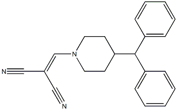 2-[(4-benzhydrylpiperidino)methylidene]malononitrile