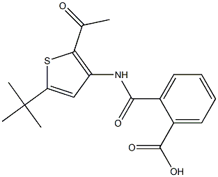 2-({[2-acetyl-5-(tert-butyl)-3-thienyl]amino}carbonyl)benzoic acid