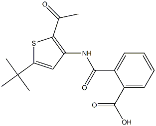  2-({[2-acetyl-5-(tert-butyl)-3-thienyl]amino}carbonyl)benzoic acid