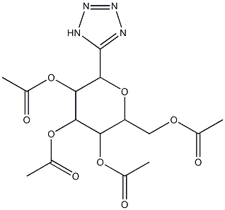 3,5-di(acetyloxy)-2-[(acetyloxy)methyl]-6-(1H-1,2,3,4-tetraazol-5-yl)tetrahydro-2H-pyran-4-yl acetate