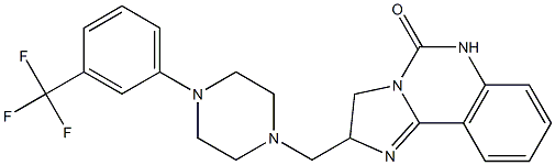 2-({4-[3-(trifluoromethyl)phenyl]piperazino}methyl)-2,6-dihydroimidazo[1,2-c]quinazolin-5(3H)-one Structure