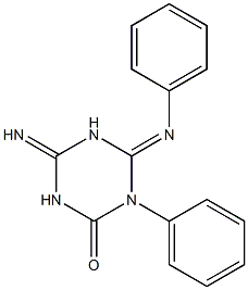 4-imino-1-phenyl-6-(phenylimino)-1,3,5-triazinan-2-one 结构式