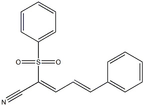 (2Z,4E)-5-phenyl-2-(phenylsulfonyl)-2,4-pentadienenitrile