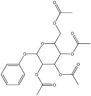 3,5-di(acetyloxy)-2-[(acetyloxy)methyl]-6-phenoxytetrahydro-2H-pyran-4-yl acetate 结构式