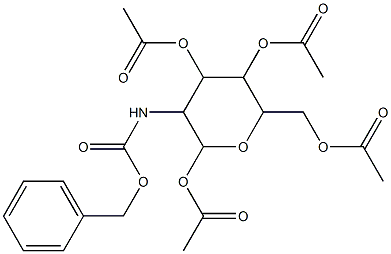 2,5-di(acetyloxy)-6-[(acetyloxy)methyl]-3-{[(benzyloxy)carbonyl]amino}tetrahydro-2H-pyran-4-yl acetate Structure