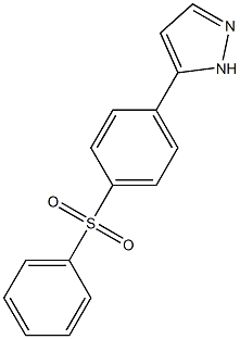 5-[4-(phenylsulfonyl)phenyl]-1H-pyrazole Struktur