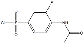 4-Acetamido-3-fluorobenzenesulphonyl chloride Struktur