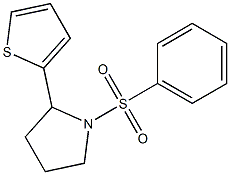 1-(phenylsulfonyl)-2-(2-thienyl)pyrrolidine Structure