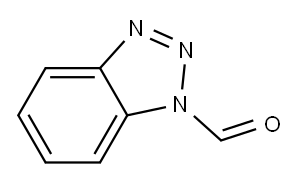 1H-1,2,3-benzotriazole-1-carbaldehyde Struktur