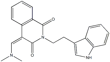 4-[(Z)-(dimethylamino)methylidene]-2-[2-(1H-indol-3-yl)ethyl]-1,3(2H)-isoquinolinedione