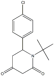 1-(tert-butyl)-6-(4-chlorophenyl)dihydro-2,4(1H,3H)-pyridinedione Structure