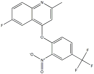 6-fluoro-2-methyl-4-[2-nitro-4-(trifluoromethyl)phenoxy]quinoline Structure