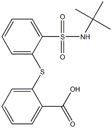 2-({2-[(tert-butylamino)sulfonyl]phenyl}thio)benzoic acid