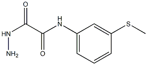 N1-[3-(methylthio)phenyl]-2-hydrazino-2-oxoacetamide Struktur