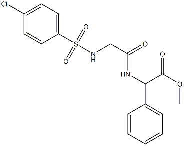 methyl 2-[(2-{[(4-chlorophenyl)sulfonyl]amino}acetyl)amino]-2-phenylacetate