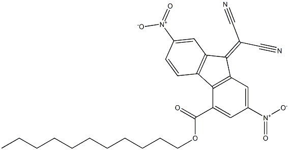 undecyl 9-(dicyanomethylidene)-2,7-dinitro-9H-fluorene-4-carboxylate Struktur