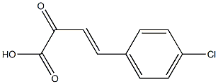 (E)-4-(4-chlorophenyl)-2-oxo-3-butenoic acid 化学構造式