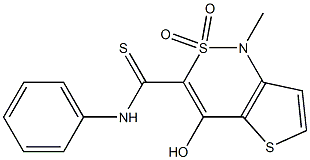 4-hydroxy-1-methyl-2,2-dioxo-N-phenyl-1,2-dihydro-2lambda~6~-thieno[3,2-c][1,2]thiazine-3-carbothioamide