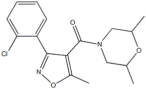  [3-(2-chlorophenyl)-5-methylisoxazol-4-yl](2,6-dimethylmorpholino)methanone