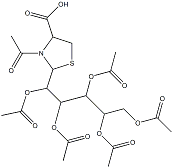 3-acetyl-2-[1,2,3,4,5-pentakis(acetyloxy)pentyl]-1,3-thiazolane-4-carboxylic acid