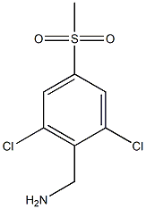 (2,6-dichloro-4-(methylsulfonyl)phenyl)methanamine Structure