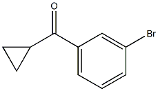 (3-bromophenyl)(cyclopropyl)methanone Structure