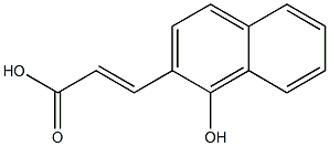 (E)-3-(1-hydroxynaphthalen-2-yl)acrylic acid Structure