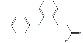 (E)-3-(2-(4-fluorophenoxy)phenyl)acrylic acid Structure