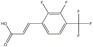 (E)-3-(2,3-difluoro-4-(trifluoromethyl)phenyl)acrylic acid Struktur